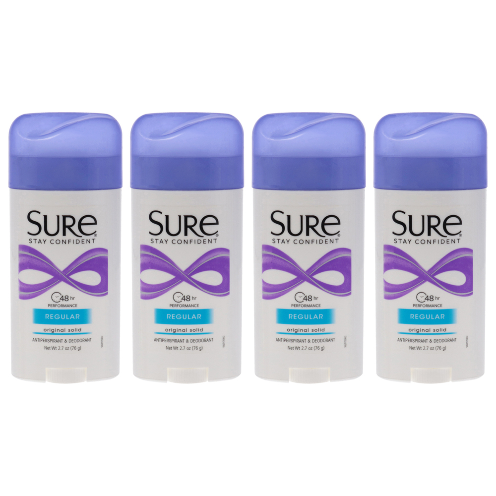 Sure Original Solid Anti-Perspirant Deodorant - Regular - Pack of 4